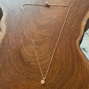 Gorjana rose gold charm necklace